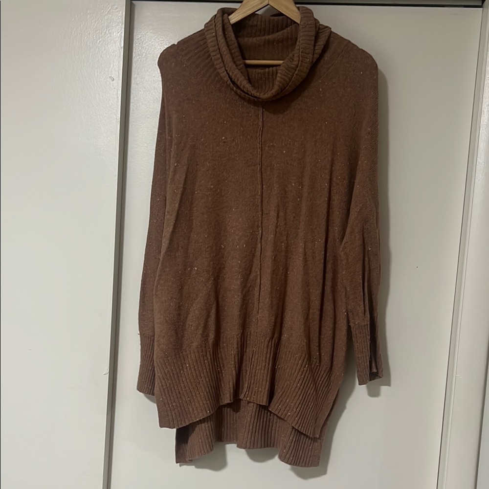 Cozy Brown Turtleneck Sweater